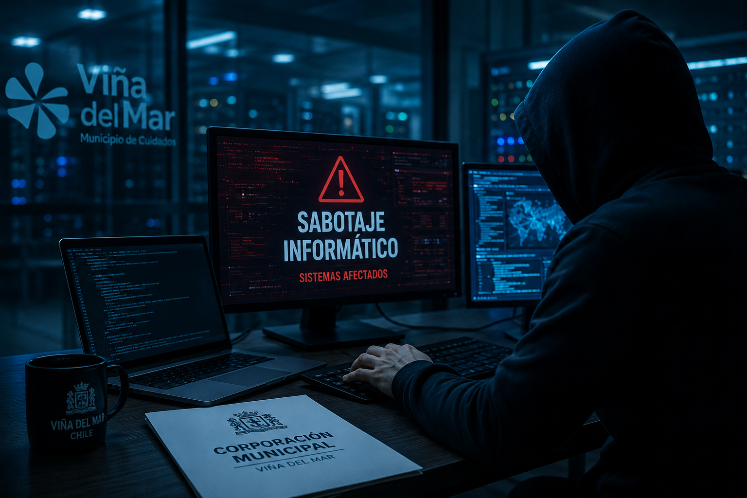 Denuncian presunto sabotaje digital en Viña del Mar en medio de conflicto laboral municipal